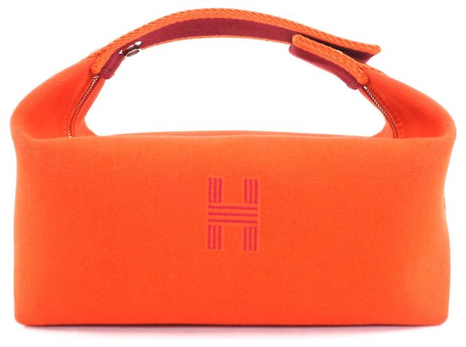 Hermès Bride à Black PM Handtasche Orange