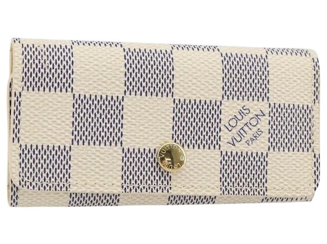 LOUIS VUITTON Portachiavi Multicles 4 Damier Azur N60020 LV Auth 164049V