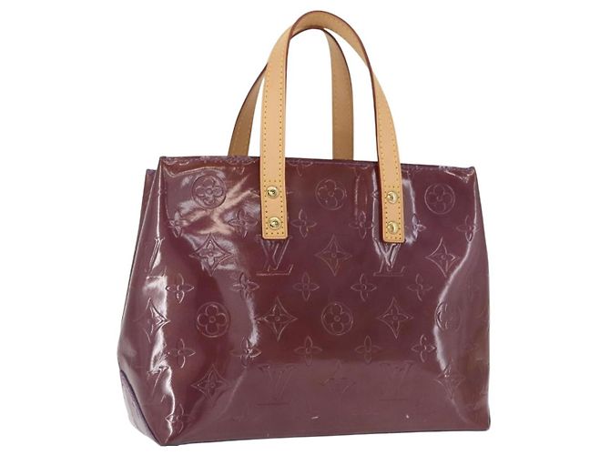 LOUIS VUITTON Monogram Vernis Reade PM Sac à main Violet Viole M93578 Auth 169233V