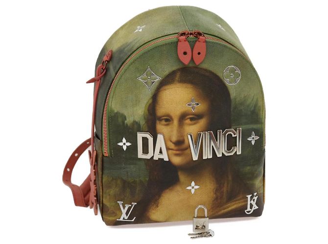 LOUIS VUITTON Masters Collection DaVinci PalmSprings Backpack M43375 Auth 67487SM Multiple colors