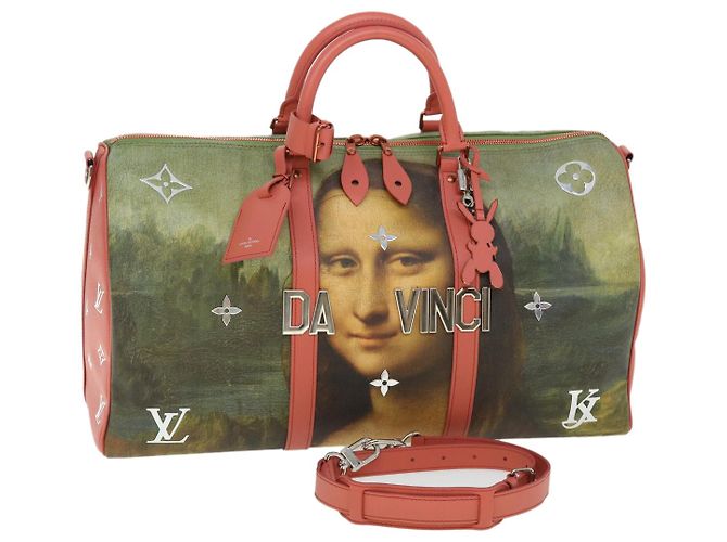 LOUIS VUITTON Colección Masters Keepall Bandouliere 50 M43377 LV Auth 51258SM Rosa