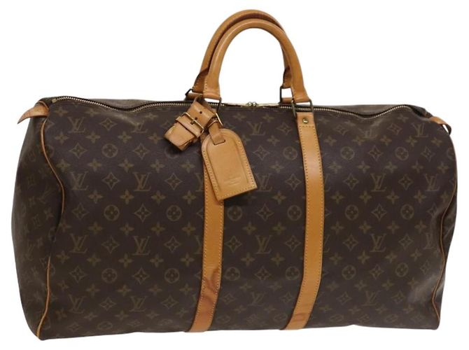 LOUIS VUITTON Bolsa Boston Monogram Keepall 55 M41424 LV Auth 134390A Monograma