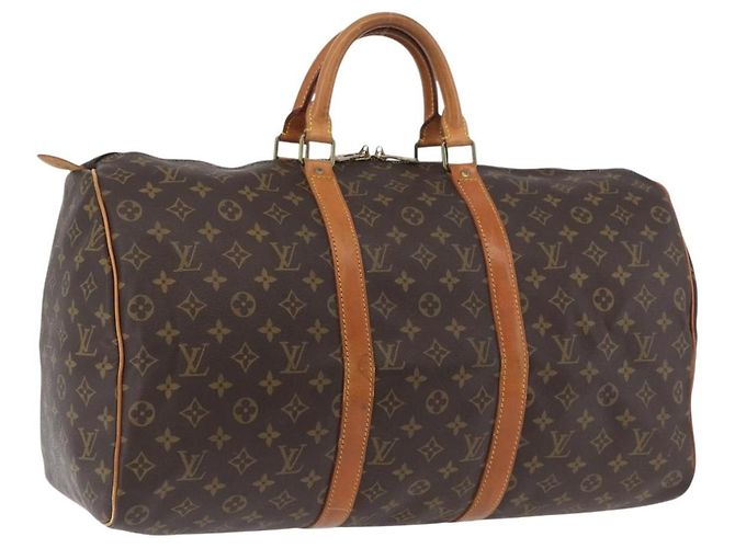 LOUIS VUITTON Sac Boston Monogram Keepall 50 M41426 Auth LV ka3393 Monogramme