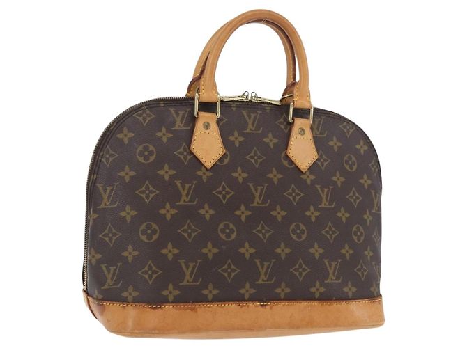 LOUIS VUITTON Bolsa de Mão Monogram Alma M51130 LV Auth SW2140 Monograma