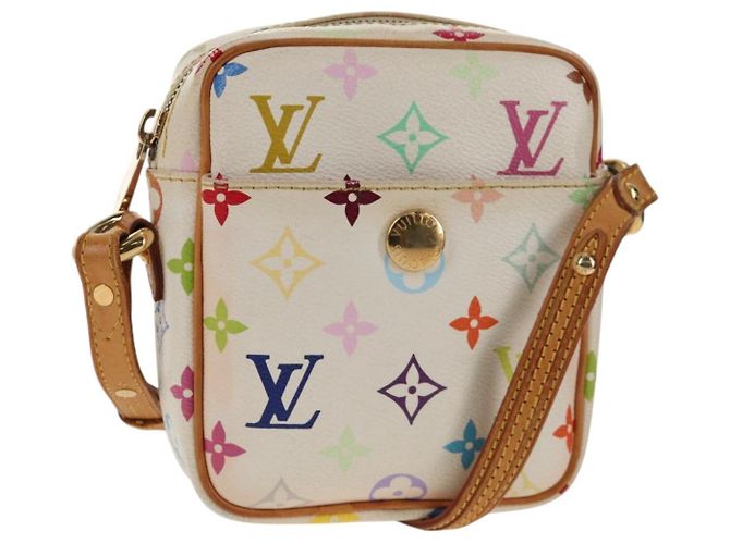 LOUIS VUITTON Monogram Multicolor Lift Schultertasche Weiß M40055 LV Auth 128929V