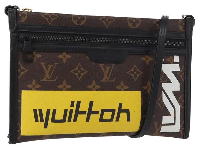 LOUIS VUITTON Sac Messenger Plat en Denim Monogram M44641 LV Auth 152437SAM Monogramme