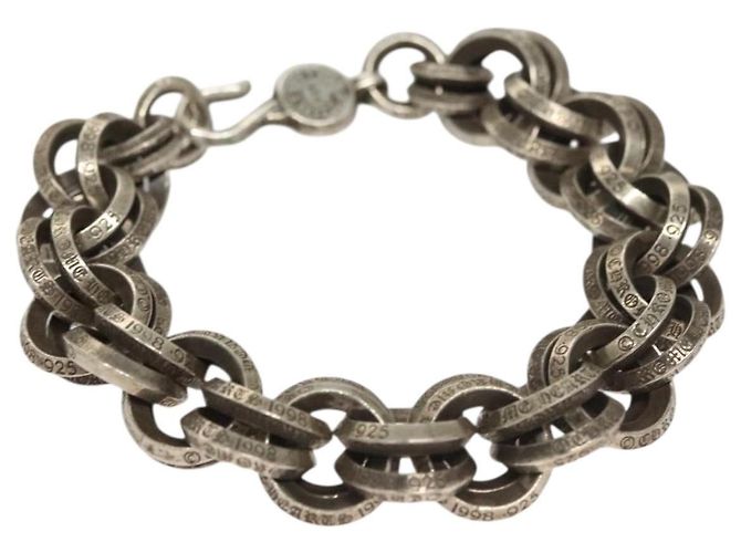 Bracciale Double B in Argento Ag925 Chrome Hearts Auth 132979SAM