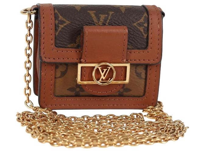 LOUIS VUITTON Borsa Micro Dauphine Monogram Reverse M80250 LV Auth 129757SAM Monogramma