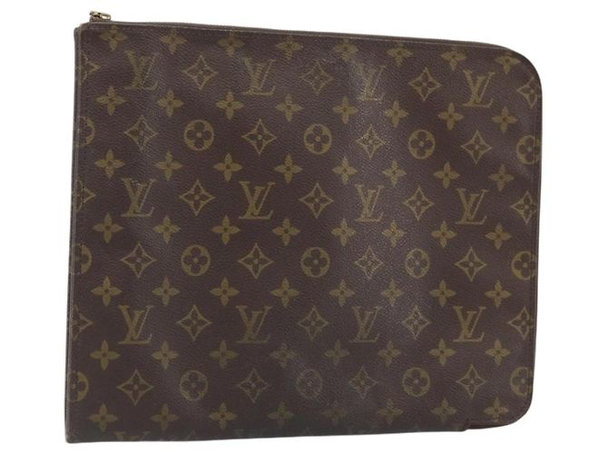 LOUIS VUITTON Clutch de Documentos Posh Monogram M53456 LV Auth BA11566 Monograma