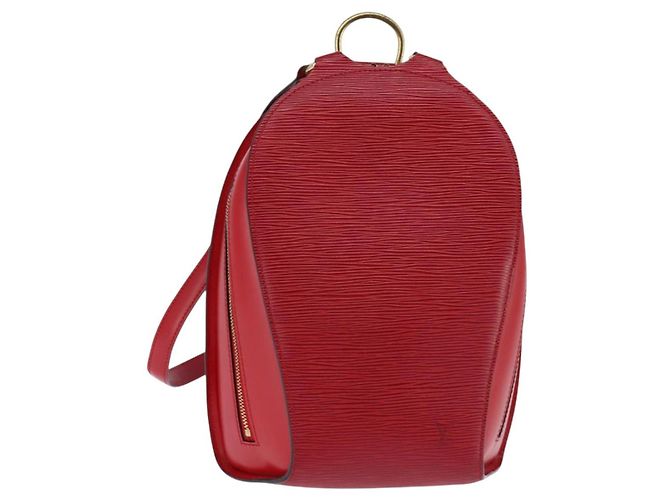 LOUIS VUITTON Epi Mabillon Backpack Castilian Red M52237 LV Auth 145308A