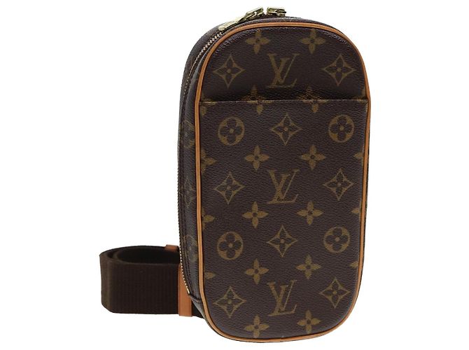 LOUIS VUITTON Monogram Pochette Gange Schultertasche M51870 LV Auth 77702V Monogramm