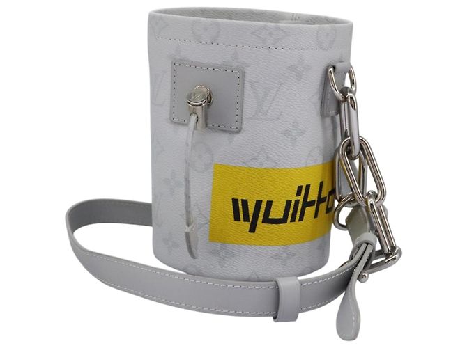LOUIS VUITTON Monogram Sac à épaule Nanobag Blanc Craie Gris M44631 Auth 105949SAM Marron Monogramme