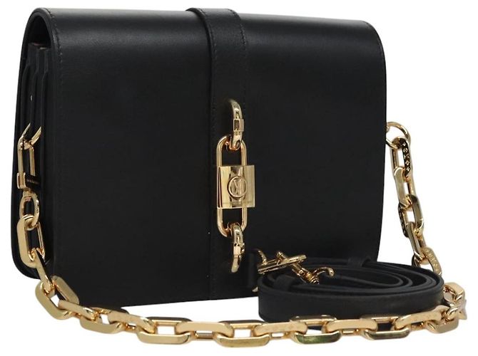 LOUIS VUITTON Borsa a Spalla Rendezvous Pelle Nera M57743 LV Auth ar13279SAM Nero