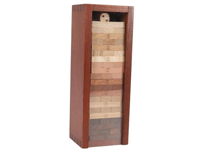LOUIS VUITTON Jenga Holz Braun LV Auth 133670SM