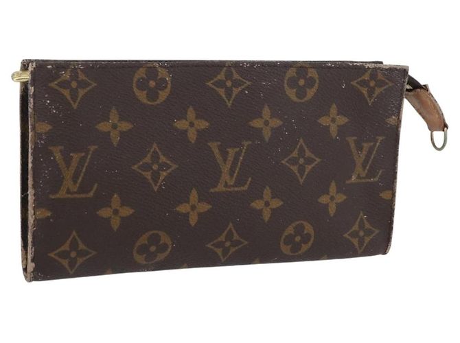 LOUIS VUITTON Monogram Bucket GM Accessory Pouch LV Auth ARZ502