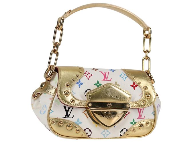 LOUIS VUITTON Schultertasche Marilyn Monogramm Multicolor Weiß M40206 Auth 138531SAV