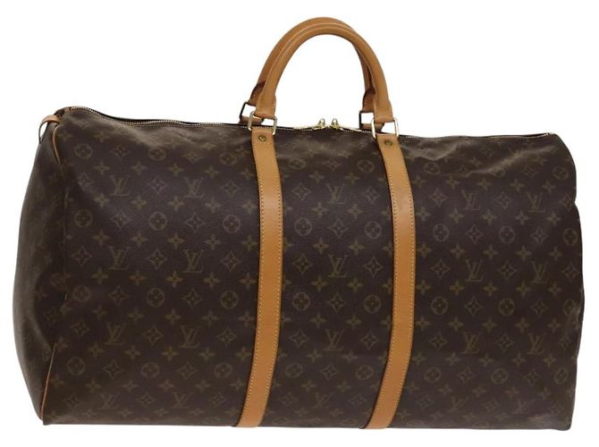 LOUIS VUITTON Bolsa Boston Monogram Keepall 60 M41422 LV Auth 138729V Monograma