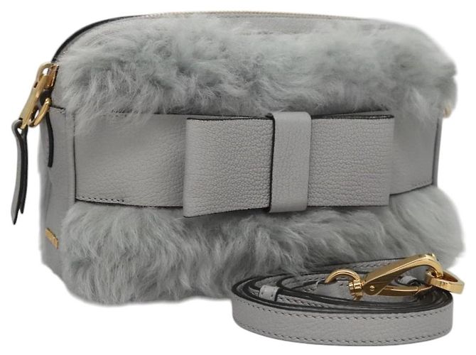 Borsa a Spalla Miu Miu Grigia Auth 115374SAM Marrone