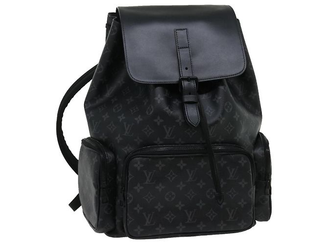 LOUIS VUITTON Monogram Eclipse Trio Backpack Backpack M45538 LV Auth 29886SM