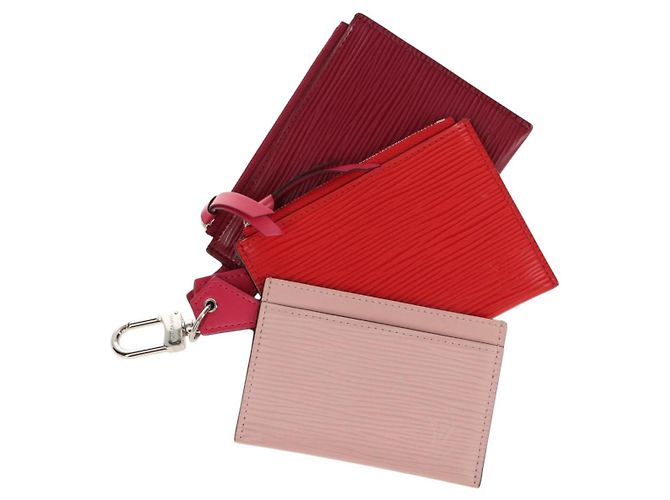 LOUIS VUITTON Epi Trio Pass Card Case Multicolor M62254 LV Auth 146539SAM Multiple colors