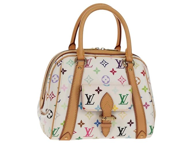 LOUIS VUITTON Handtasche Priscilla Monogramm Multicolor Weiß M40096 Auth 148523SAM