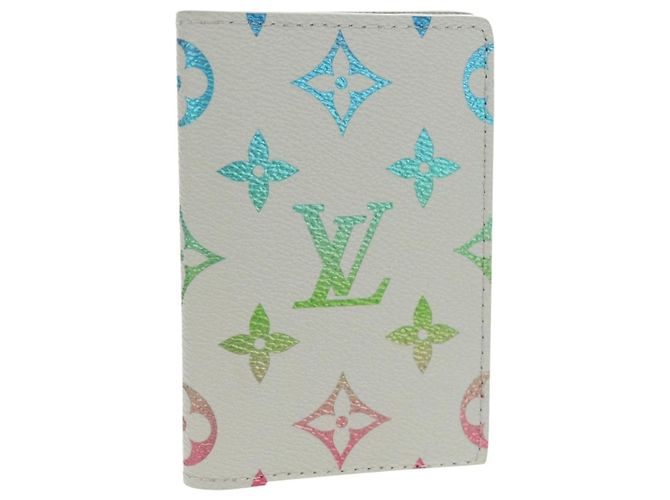 LOUIS VUITTON Multicolor Organizer De Poch Card Case Gray M13910 LV Auth 147575SAM Brown
