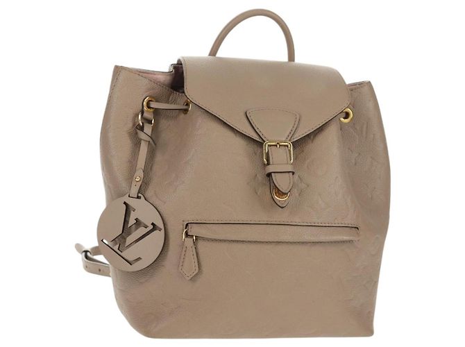 LOUIS VUITTON Borsa Montsouris PM Monogram Empreinte Bronzo M45410 LV Auth hk3223M