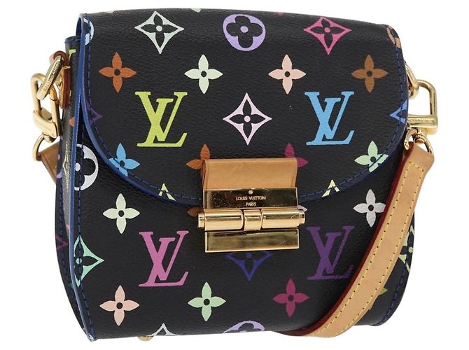 LOUIS VUITTON Multicolor Heart Breaker Schultertasche Schwarz M40659 Auth 134366SAV