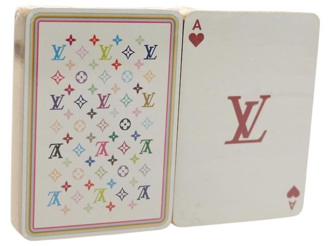 LOUIS VUITTON Multicolor Playing Cards Black White LV Auth 155330SAM
