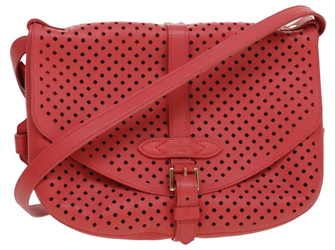 LOUIS VUITTON Bolsa de Ombro Perfo Furore Saumur Rosa LV Auth 41755SAM