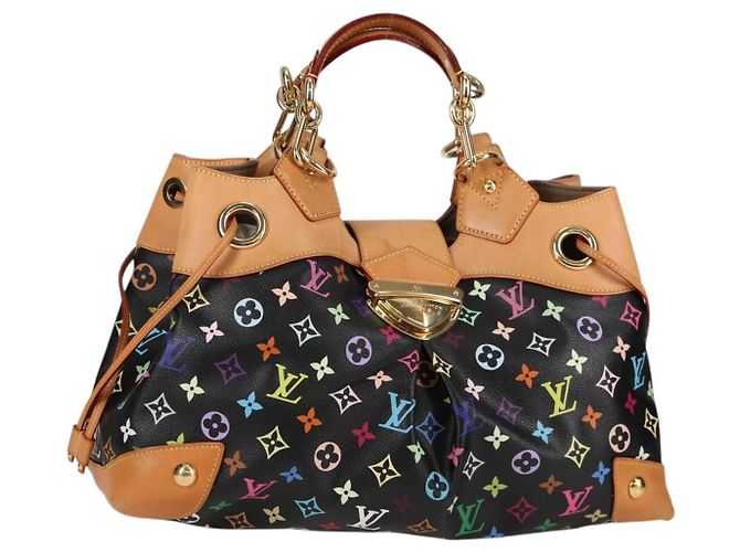 LOUIS VUITTON Monogram Multicolor Ursula Tote Bag Schwarz M40124 LV Auth 123617SAV