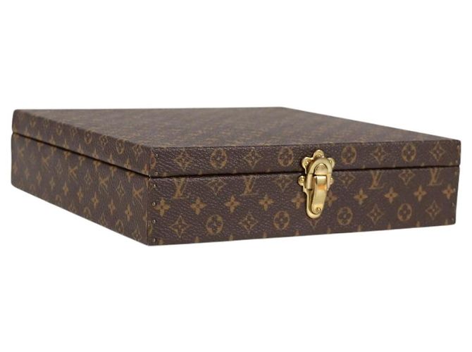 LOUIS VUITTON Schmucketui Monogram Schmuckbox LV Auth 125659SAV Monogramm