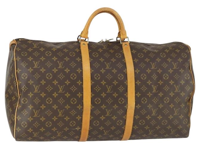 LOUIS VUITTON Bolsa Boston Monogram Keepall 60 M41422 LV Auth ep13028 Monograma