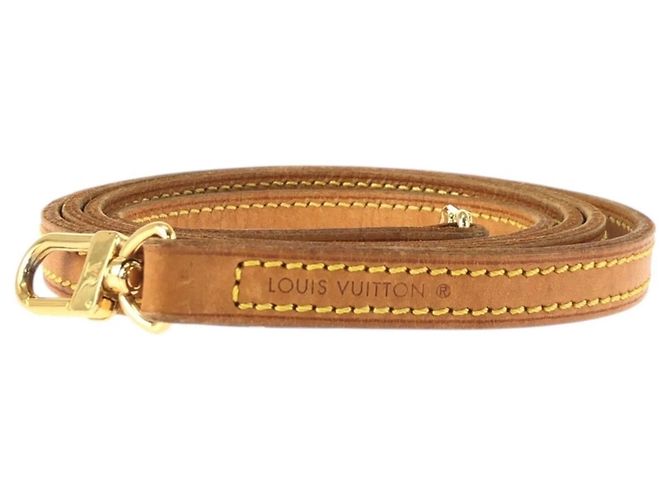 Louis Vuitton Brown Leather Shoulder Strap