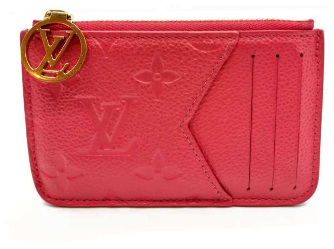 Monedero de cuero Monogram Empreinte Louis Vuitton en rosa