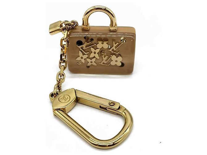 Chaveiro Inclusion Speedy Louis Vuitton Bege