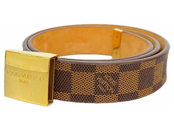 Cinturón Damier Louis Vuitton en Ébano Damier ebene