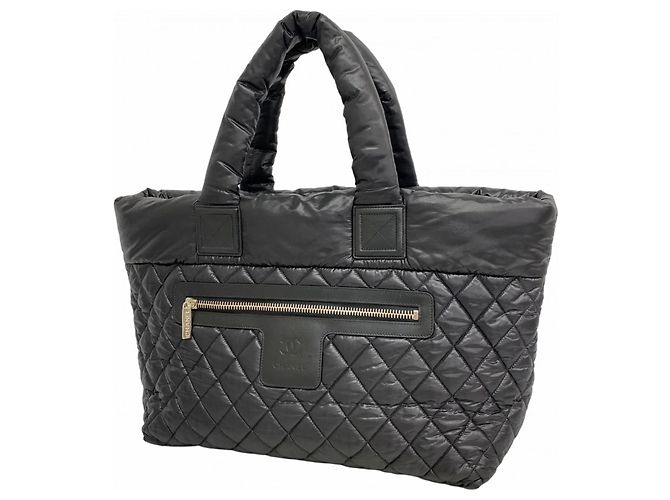 Chanel Coco Cocoon Nylon Tote Bag Schwarz
