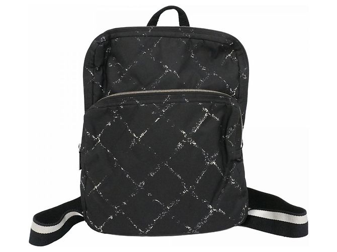 Timeless Chanel Black Nylon Backpack