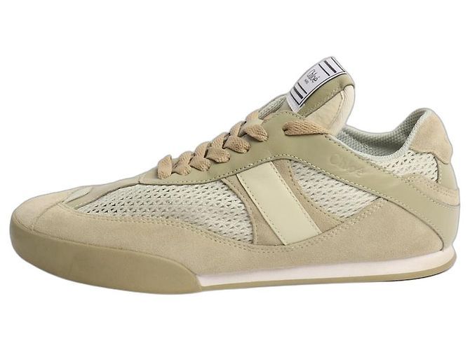 Chloé Baskets en cuir maillées vert armée - taille EU 38