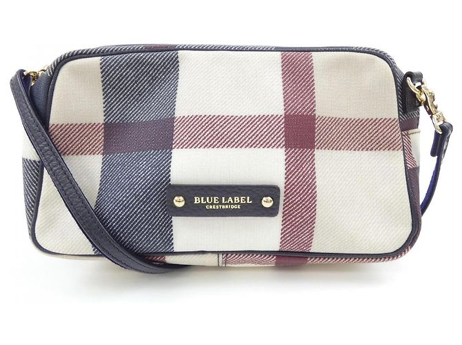 Autre Marque Borsa Blue Label Crestbridge Marrone Rosso Beige Blu navy
