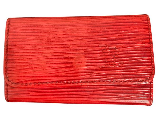 Louis Vuitton Epi Key Case Red