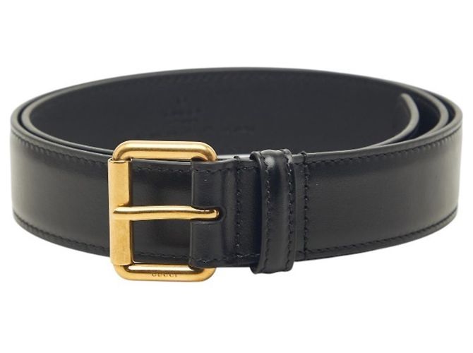 Gucci Black Calfskin Plain Belt