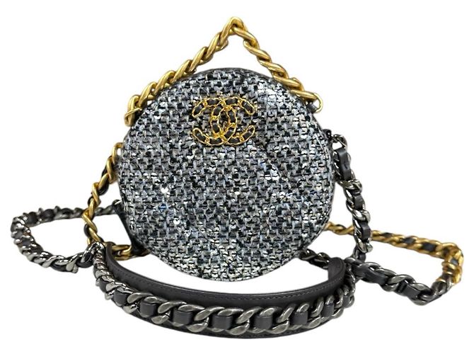 Borsa a Spalla Chanel 19 Argento