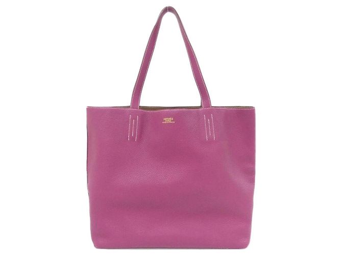 Hermès Double Sens 45 cm Handtasche Pink