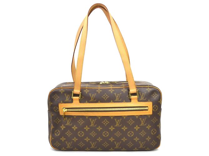 Sac à épaule Louis Vuitton Monogram Cite GM Marron Monogramme