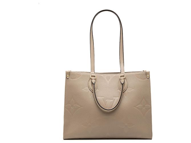 Louis Vuitton Monogram Empreinte Beige OnTheGo MM