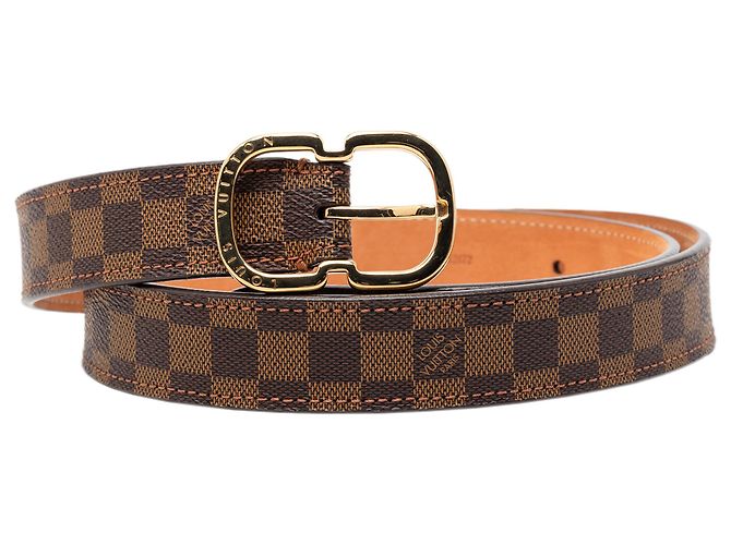 Cinto Mini Damier Ebene Marrom Louis Vuitton