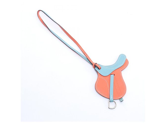 Hermès Accesorio de encanto Paddock Cell Hermes Azul Naranja 
