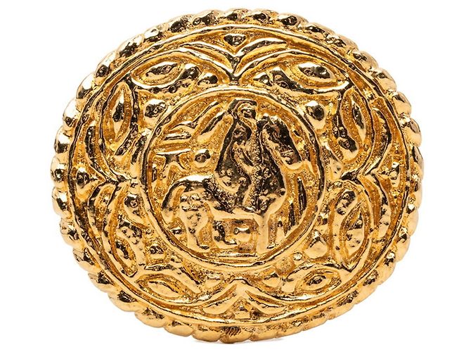 Spilla Equestre Chanel Coco Mark Knight D'oro